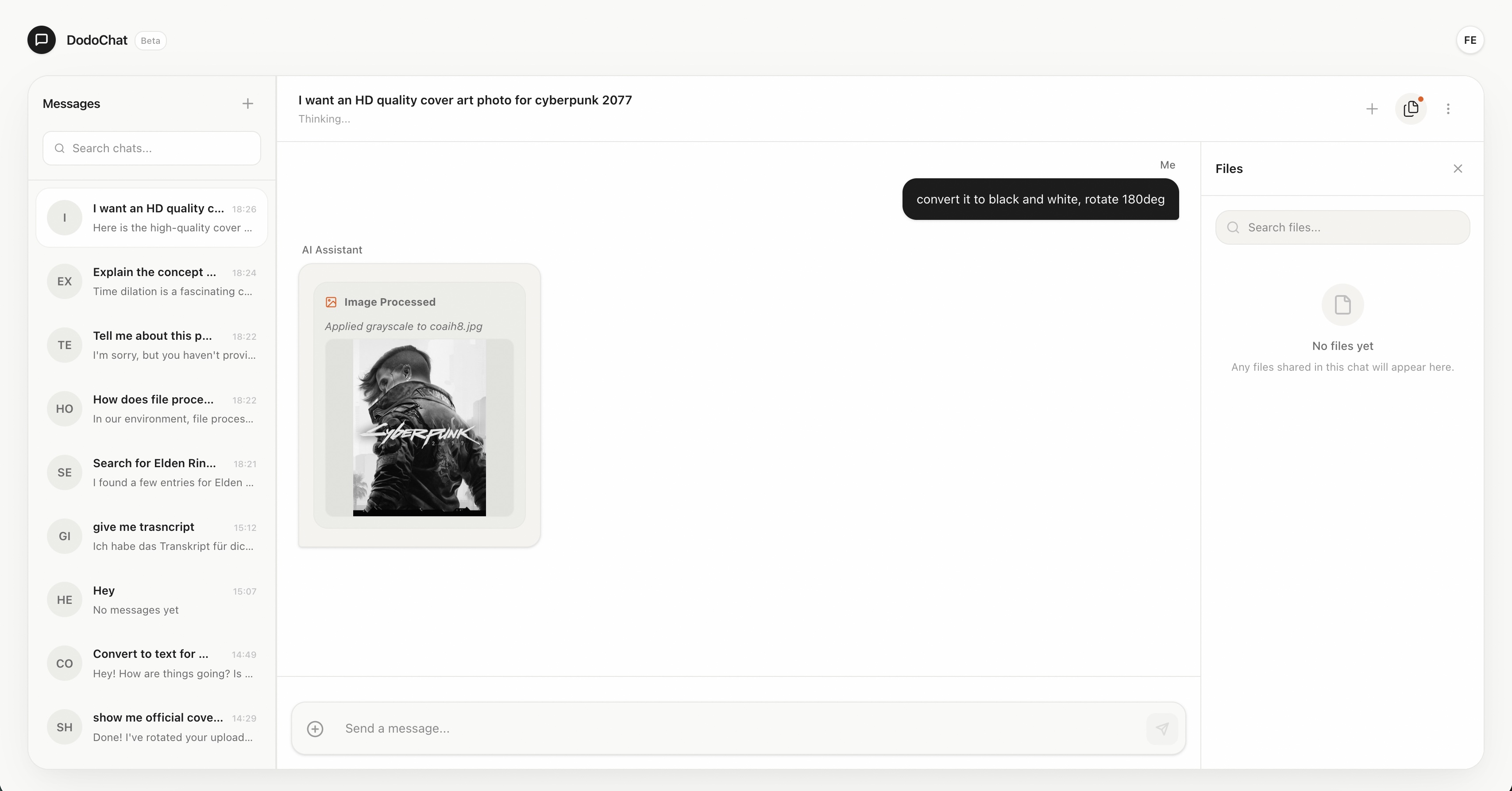 File processing and RAG