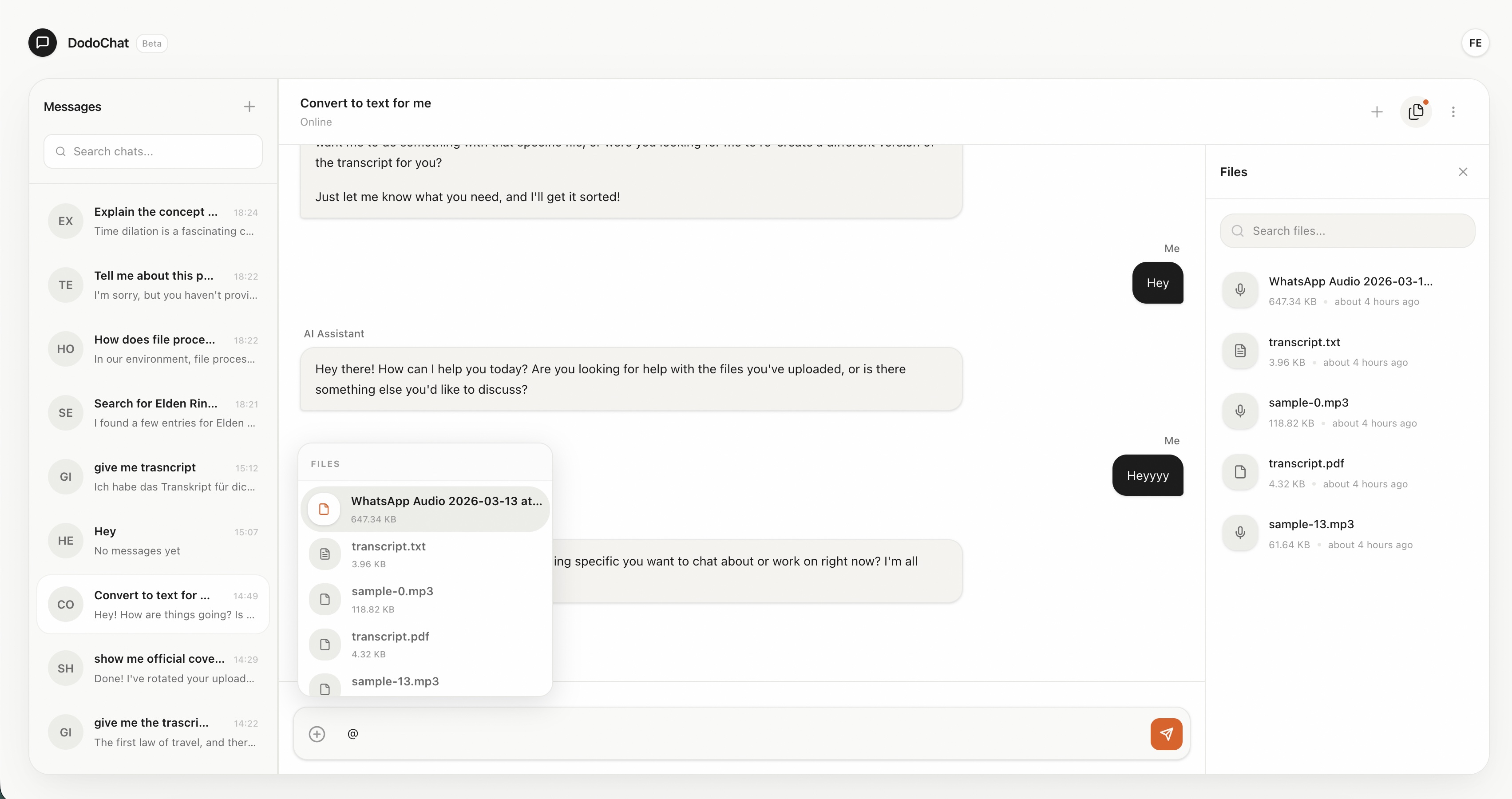 Chat flow and tool calling