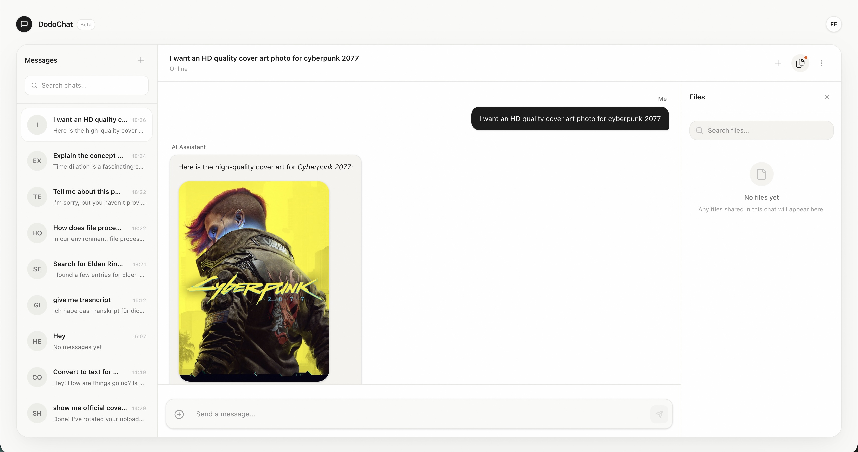 Technical implementation details